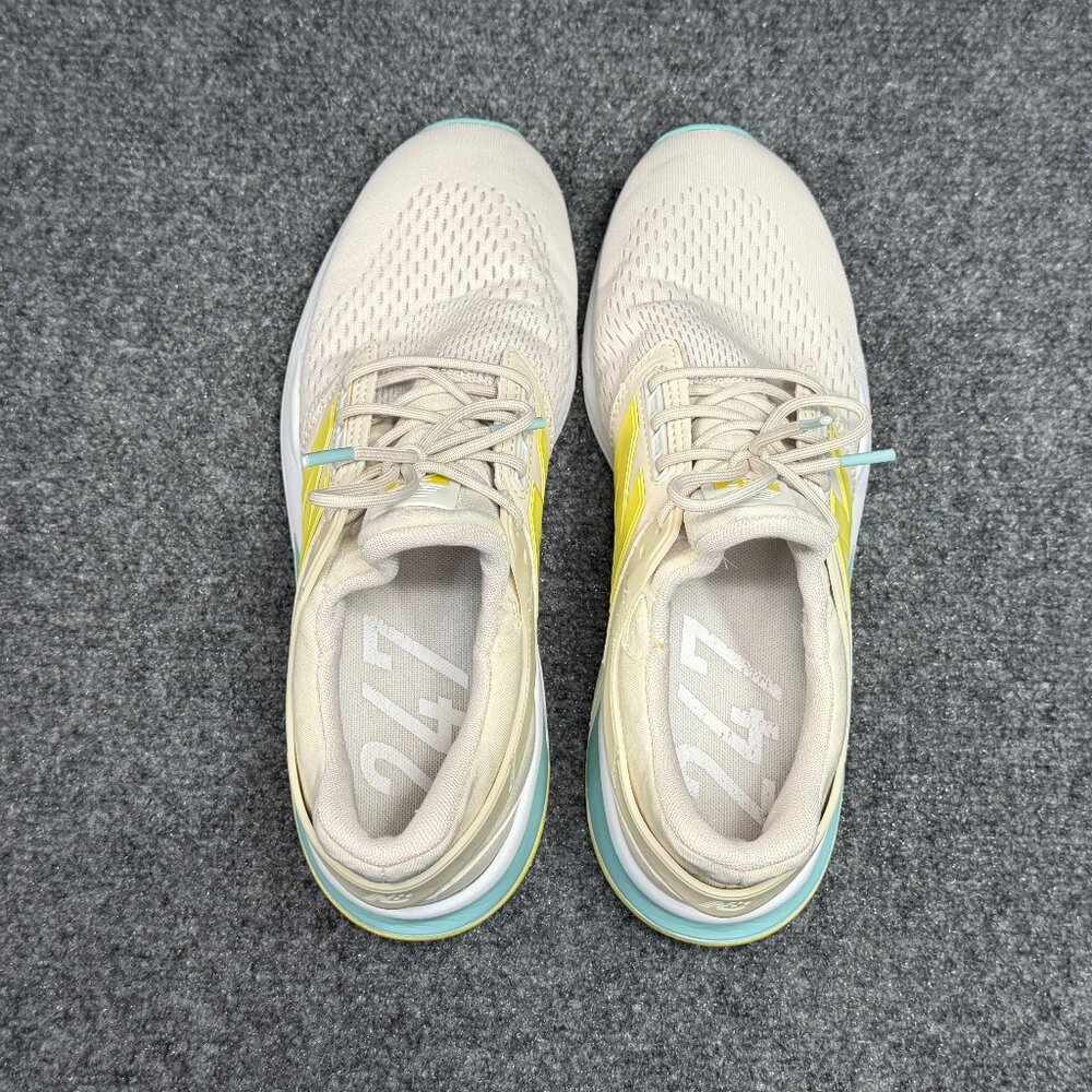 New Balance 247 v2 Running Shoes Women's Size 10 Tan Yellow Blue Athletic Retro - Picture 11 of 14